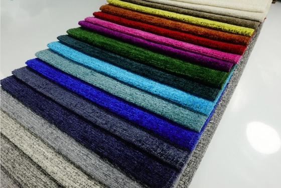 Простая твердая ткань софы синеля для ткани драпирования мебели шить