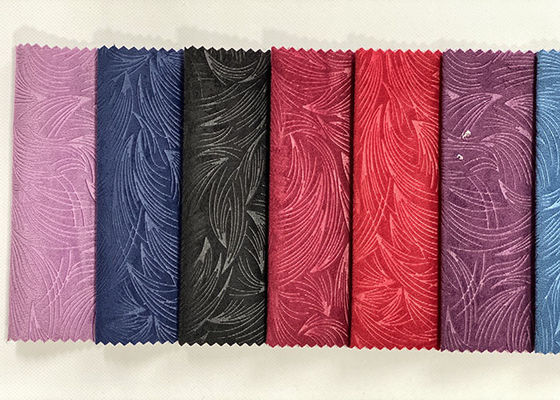 Ткань 3D софы бархата 100 полиэстер выбила ткань драпирования бархата