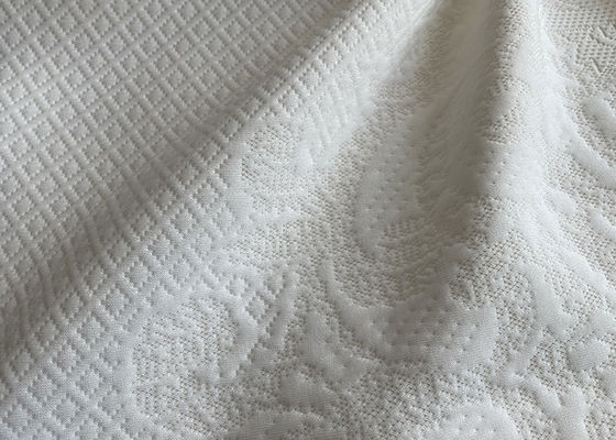 300gsm с ткани жаккарда хлопка белого полиэстера ткани жаккарда белой