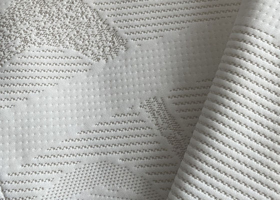 ткань жаккарда ткани тюфяка полиэстера 250cm белая связанная