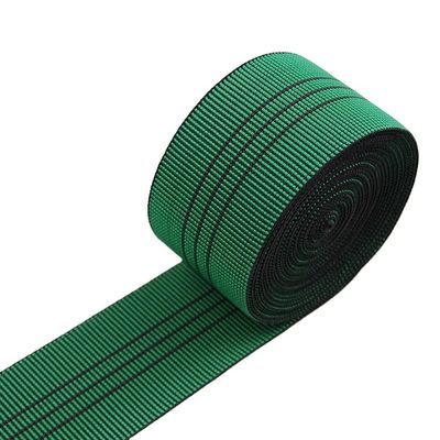 Webbing PP зеленого драпирования эластичный Webbing полипропилена 2 дюймов